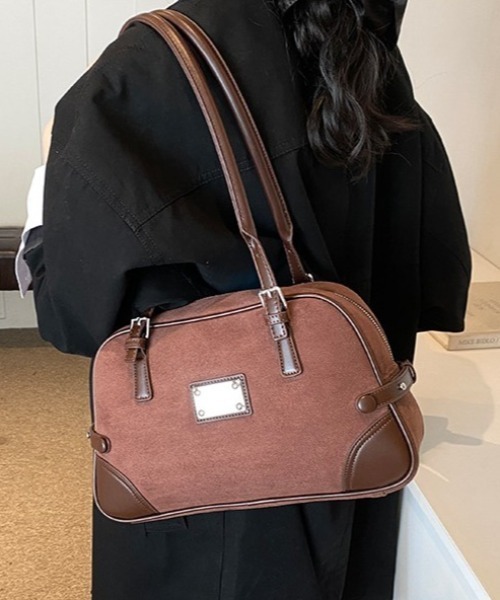 mebole(メボレ)の「レトロボストンショルダーバッグ(ショルダーバッグ・レディース・ブラック/ブラウン/キャメル・FREE)」の13枚目の写真
