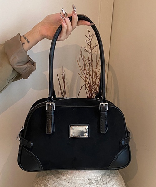 mebole(メボレ)の「レトロボストンショルダーバッグ(ショルダーバッグ・レディース・ブラック/ブラウン/キャメル・FREE)」の4枚目の写真