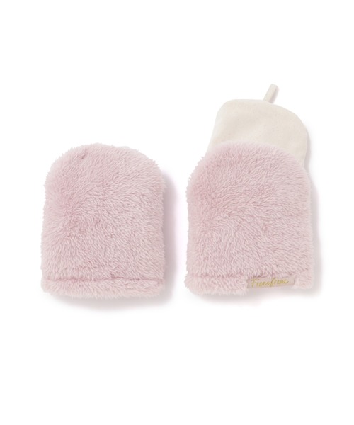 セール】ウォームフリース つま先ウォーマー ピンク（ルームウェア