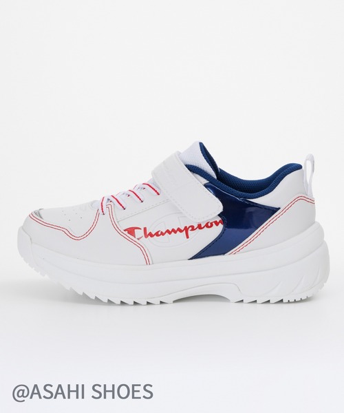 Champion(チャンピオン)の「Champion/チャンピオン スニーカー(CPN J304)(スニーカー・キッズ・ホワイト/サックスブルー系/ブラック・21.5cm/21.0cm/20.0cm/19.0cm/24.5cm/24.0cm/23.5cm/23.0cm/22.5cm/22.0cm)」の6枚目の写真