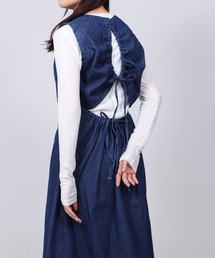 relac（レーラック）の「バックオープン デニムワンピース（ワンピース）」