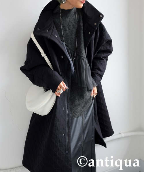 antiqua(アンティカ)の「チュールフリルニット(ニット/セーター・レディース・ブラック/グレー・ONESIZE)」の12枚目の写真