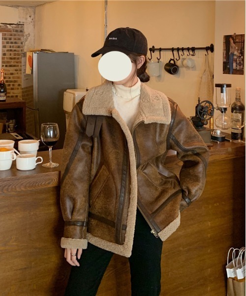 ジャケット・アウター kom KOM（ドットコム）の「『.KOM/ドットケーオーエム』ハイネックムートン