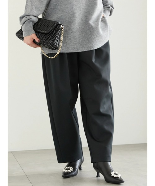 Te chichi（テチチ）の「カービーシルエットパンツ（その他パンツ・レディース・ブラック/オフホワイト・F）」の2枚目の写真