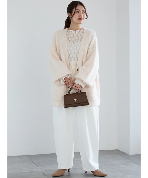 Te chichi（テチチ）の「カービーシルエットパンツ（その他パンツ・レディース・ブラック/オフホワイト・F）」の16枚目の写真