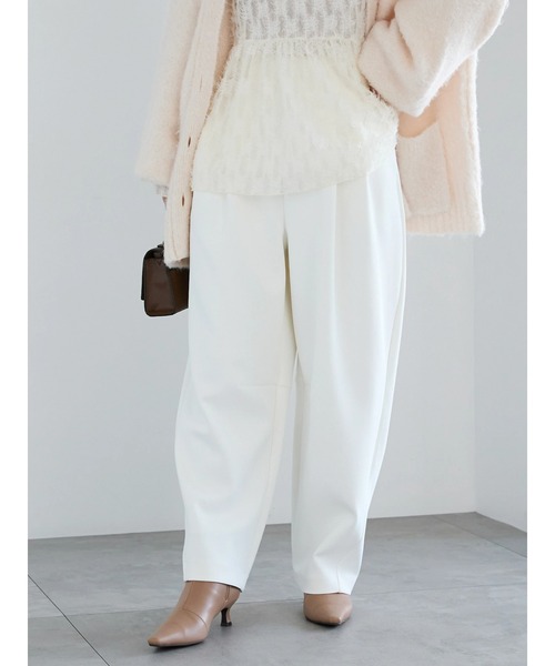 Te chichi（テチチ）の「カービーシルエットパンツ（その他パンツ・レディース・ブラック/オフホワイト・F）」の18枚目の写真