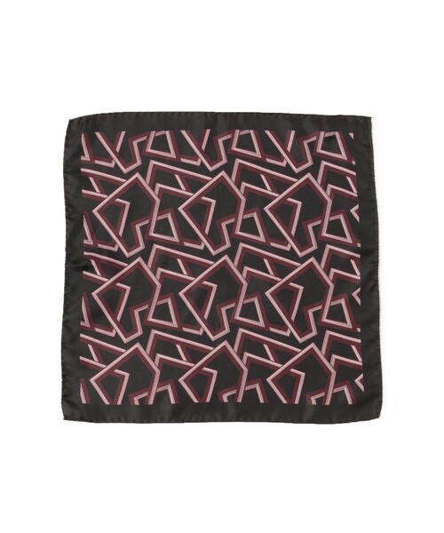 シルク ジオメトリック柄 チーフ（ハンカチ/ハンドタオル）｜BRILLA per il gusto（ブリッラペルイルグースト）