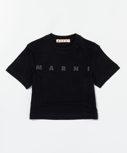 MARNI(マルニ)の「MARNI(マルニ)Kids & Junior ブランドロゴ半袖Tシャツカットソー(Tシャツ/カットソー・キッズ・ライトピンク/ライトブルー/ブラック/グレー・4Y/6Y/8Y/10Y/12Y/14Y)」の2枚目の写真