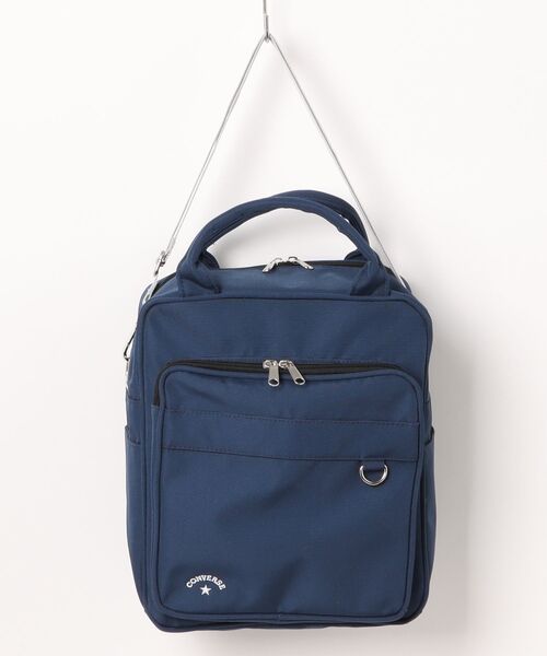CONVERSE(コンバース)の「【CONVERSE】SCHOOL CASUAL SQUARE BAG/スクールショルダーバッグ/カバン/肩掛け/斜め掛け/コンバース(ショルダーバッグ・レディース・ネイビー/ブラック/グレー・FREE)」の3枚目の写真