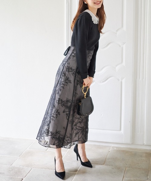 tocco closet（トッコ クローゼット）の「バックレースアップフラワー