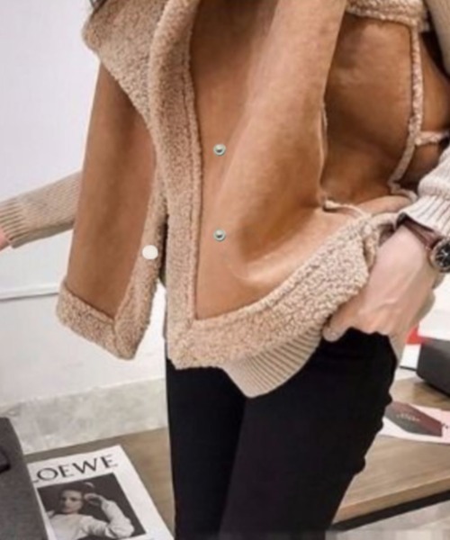 早い者勝ち！極美品ZARA フェイクムートン ボア ベスト！ 早い者勝ち【ZARA】ムートンジャケット 登坂秀臣