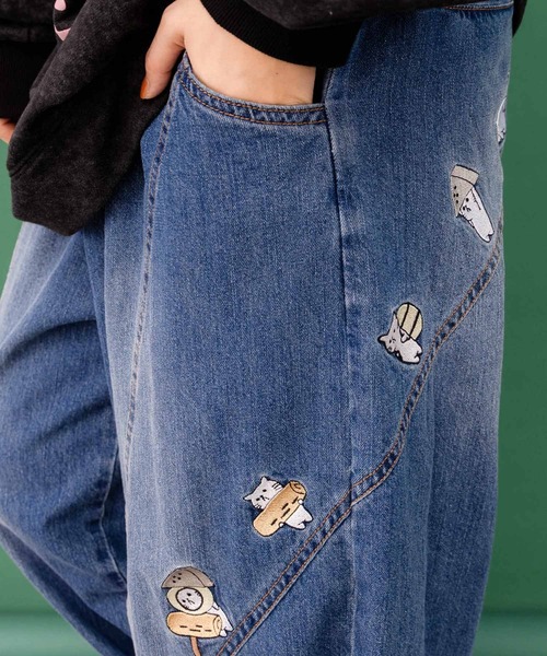 【セール】343136：パリティのネコおでん刺繍パンツ（その他パンツ）｜ScoLar Parity（スカラーパリティ）