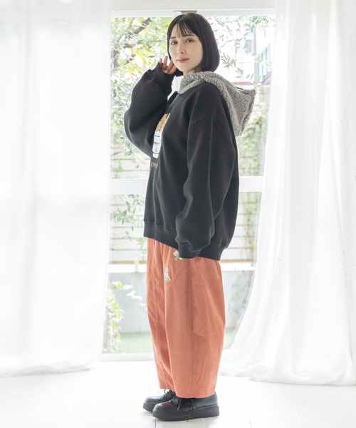 【セール】343136：パリティのネコおでん刺繍パンツ（その他パンツ）｜ScoLar Parity（スカラーパリティ）