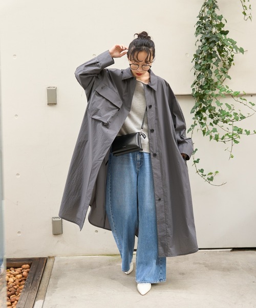 EMMA　ROUGE VIF（エマルージュヴィフ）の「【一部店舗限定】オフショルルーズスウェット（Tシャツ/カットソー・レディース・グレー/ホワイト系その他/ホワイト・フリー）」の17枚目の写真