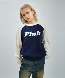 atmos pink Raglan Sleeve Knit / アトモス ピンク ラグラン スリーブ ニット