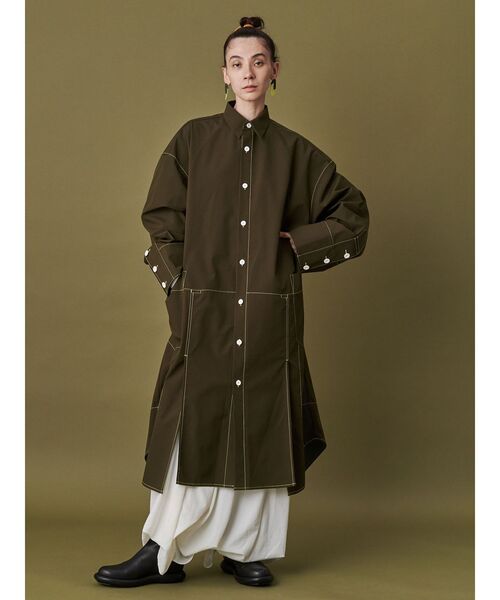 セール】STITCH WORK SHIRTS CT / ステッチワークシャツコート