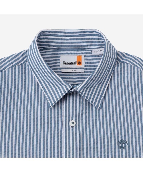 Timberland(ティンバーランド)の「シアサッカー スリム シャツ メンズ(シャツ/ブラウス・メンズ・スカイブルー・XX-LARGE/X-LARGE/SMALL/MEDIUM/LARGE)」の3枚目の写真