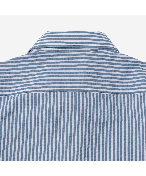 Timberland(ティンバーランド)の「シアサッカー スリム シャツ メンズ(シャツ/ブラウス・メンズ・スカイブルー・XX-LARGE/X-LARGE/SMALL/MEDIUM/LARGE)」の4枚目の写真