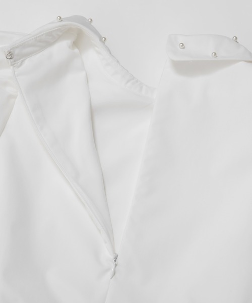 Fit more(フィットモア)の「パール襟ペプラム長袖トップス(シャツ/ブラウス・レディース・ネイビー/ブラック/ホワイト・FREE)」の19枚目の写真