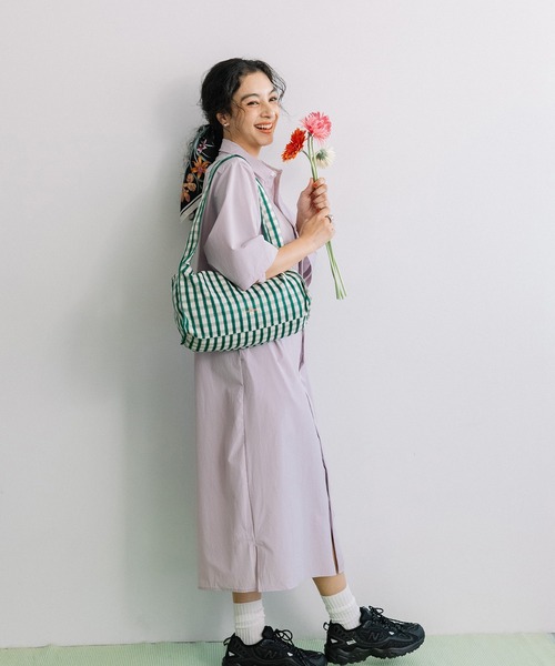 Beau're(ヴュレ)の「BEAURE ヴュレ ギンガムチェック HOBO BAG(ショルダーバッグ・レディース・ブラック/ブラウン/グリーン・FREE)」の15枚目の写真