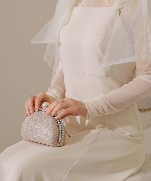 Lace Ladies(レースレディース)の「3WAY ラメ パール使い クラッチ パーティー バッグ(クラッチバッグ・レディース・ブラック/シルバー/ゴールド・FREE)」の17枚目の写真