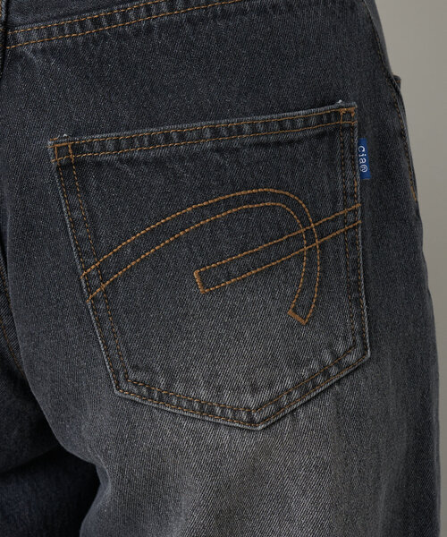CIAOPANIC(チャオパニック)の「【cian denim/シアンデニム】スプリットフロントワイドデニム#002(デニムパンツ・レディース・ブラック/ブルー・SMALL/MEDIUM/X-SMALL)」の11枚目の写真