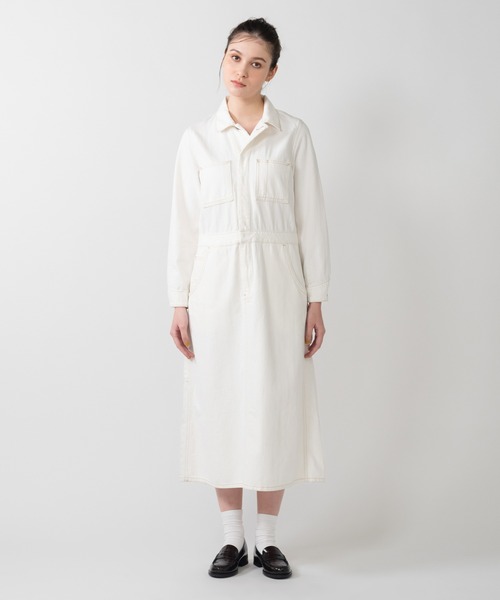 Levi's（リーバイス）の「Levi's/リーバイス BLUETAB(TM) BOILER ドレス（シャツワンピース・レディース・ホワイト・M/S/XS）」の4枚目の写真