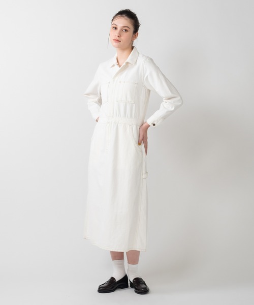 Levi's（リーバイス）の「Levi's/リーバイス BLUETAB(TM) BOILER ドレス（シャツワンピース・レディース・ホワイト・M/S/XS）」の5枚目の写真