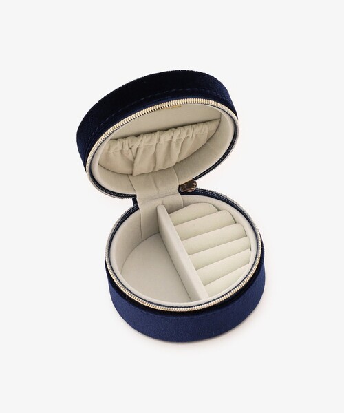 Afternoon Tea(アフタヌーンティー)の「ベロア天体モチーフラウンドジュエリーボックス(収納グッズ・レディース・ネイビー・ONE SIZE)」の4枚目の写真