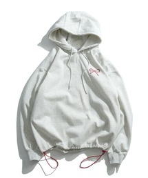 Starting Over（スターティングオーバー）の「PRINT EMBROIDERY DRAWCODE PULLOVER HOODIE / 刺繍 プリント プルオーバー ドローコード スウェットパーカー（パーカー）」