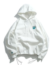 Starting Over（スターティングオーバー）の「PRINT EMBROIDERY DRAWCODE PULLOVER HOODIE / 刺繍 プリント プルオーバー ドローコード スウェットパーカー（パーカー）」