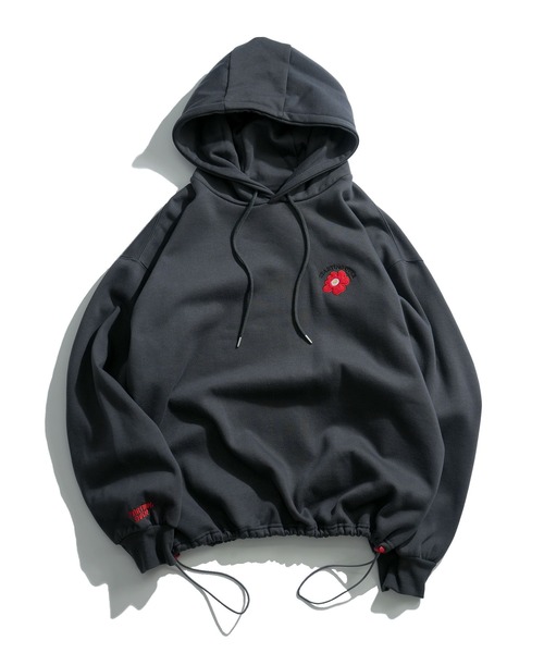 Starting Over（スターティングオーバー）の「PRINT EMBROIDERY DRAWCODE PULLOVER HOODIE / 刺繍 プリント プルオーバー ドローコード スウェットパーカー（パーカー・メンズ・ブラック/ブラック系その他2/グレー系その他/アッシュグレー/チャコールグレー/ブラック系その他/ライトグレー系1/ホワイト系その他2/ホワイト系その他4/ブラック系その他3/ホワイト/ホワイト系その他/ホワイト系その他3/ライトグレー系/ライトグレー系2・M/L）」の10枚目の写真