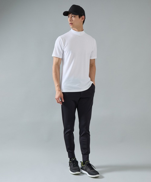 JUN&ROPE'(ジュンアンドロペ)の「【NOIR】PEE KAY ナイロンピケストレッチモックネックシャツ(Tシャツ/カットソー・メンズ・ホワイト/ブラック・L/M/S/XL)」の11枚目の写真
