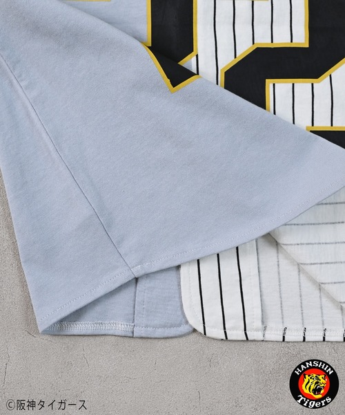 MARKEY'S（マーキーズ）の「【阪神タイガース】別注ベースボールシャツ/おとな（シャツ/ブラウス・レディース・ホワイト系3/ホワイト系2/ホワイト系1/ホワイト系8/ホワイト系7/ホワイト系6/ホワイト系5/ホワイト系4・170cm）」の15枚目の写真