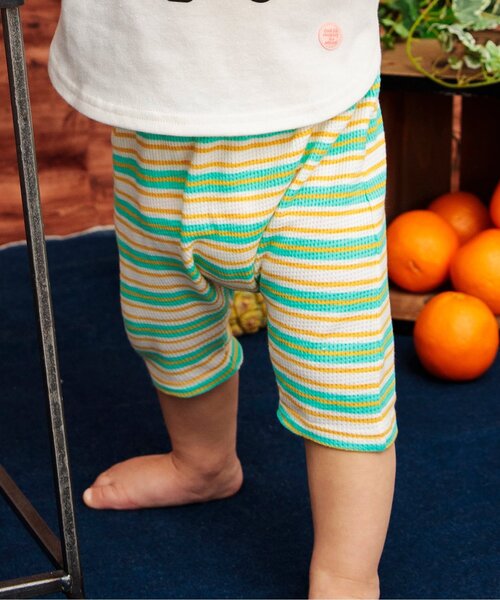 BREEZE（ブリーズ）の「カラフルベーシックパンツ（その他ベビーウェア・キッズ・アイボリー/グレー/エメラルド/ピンク・80/70）」の3枚目の写真