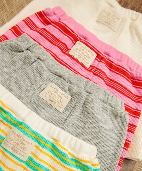 BREEZE（ブリーズ）の「カラフルベーシックパンツ（その他ベビーウェア・キッズ・アイボリー/グレー/エメラルド/ピンク・80/70）」の6枚目の写真
