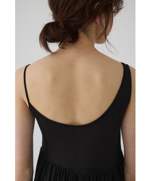 RIM.ARK（リムアーク）の「Drape thin gather cami ドレープシンギャザーキャミ（キャミソール・レディース・ブラック/ライトベージュ・FREE）」の11枚目の写真