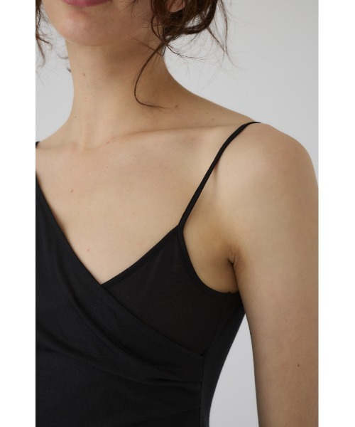 RIM.ARK（リムアーク）の「Drape thin gather cami ドレープシンギャザーキャミ（キャミソール・レディース・ブラック/ライトベージュ・FREE）」の13枚目の写真