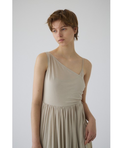 RIM.ARK（リムアーク）の「Drape thin gather cami ドレープシンギャザーキャミ（キャミソール・レディース・ブラック/ライトベージュ・FREE）」の20枚目の写真