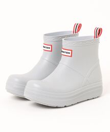 HUNTER（ハンター）の「HUNTER ハンター UNISEX PLAY MOLDED BOOTS レディースレインブーツ 完全防水 厚底(ユニセックスプレイモールデットブーツ)（レインシューズ）」