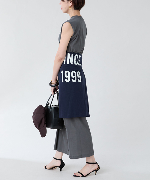 ATON(エイトン)の「ATON(エイトン) TANKTOP DRESS OPAGGM0605(ワンピース・レディース・チャコールグレー/ブラック・SMALL)」の12枚目の写真