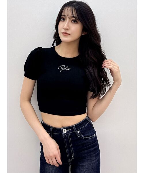 GYDA（ジェイダ）の「Gydaパフスリーブニットトップス（ニット/セーター・レディース・オフホワイト/ブラック/ミント・FREE）」の17枚目の写真