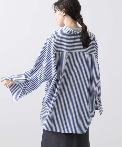 ブラウス シャツ ＬＵストライプＢＩＧシャツ レディース Gready Brilliant ブラウス シャツ LUストライプBIGシャツ