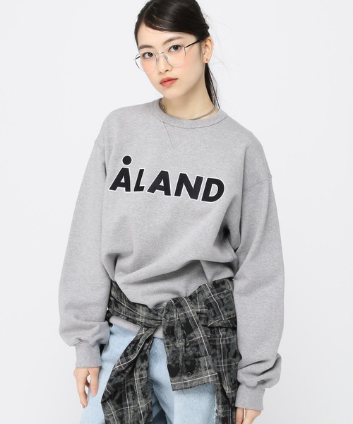 ALAND（エーランド）の「【UNISEX】ALAND／アップリケロゴ プルオーバー（スウェット・レディース・ブラック/グレー・MEDIUM/LARGE）」の22枚目の写真