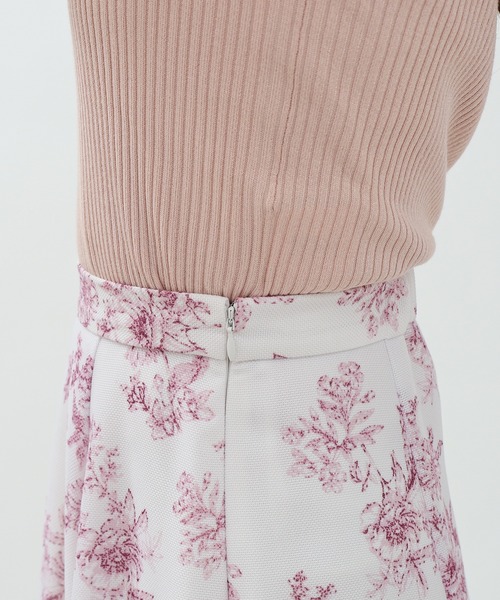 ASTORIA ODIER（アストリアオディール）の「メッシュ花柄プリントフレアスカート（スカート・レディース・ブルー/ピンク・SMALL/MEDIUM/LARGE）」の14枚目の写真