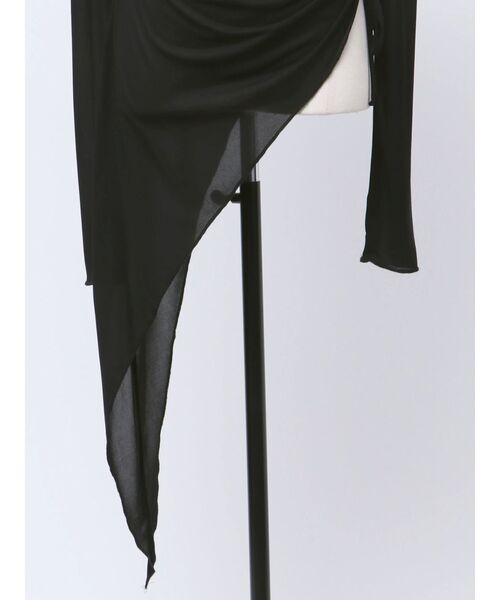 VEQUM（VEQUM）の「【VEQUM】ASYMMETRY SHEER LONG TOP（Tシャツ/カットソー・レディース・ブルー/ブラウン/ブラック・FREE）」の11枚目の写真
