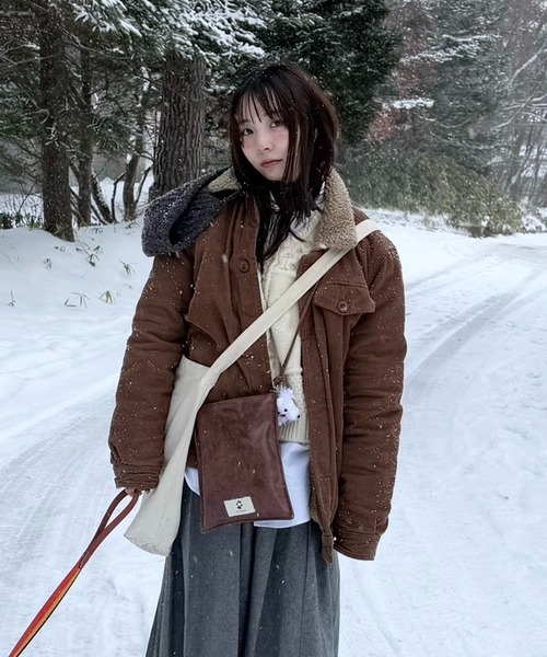 EFOLE(エフォル)の「【志×EFOLE コラボ】Vintage like shoulder bag / ヴィンテージライクショルダーバッグ(ショルダーバッグ・レディース・ブラック/ブラウン・FREE)」の10枚目の写真