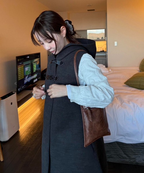 EFOLE(エフォル)の「【志×EFOLE コラボ】Vintage like shoulder bag / ヴィンテージライクショルダーバッグ(ショルダーバッグ・レディース・ブラック/ブラウン・FREE)」の13枚目の写真