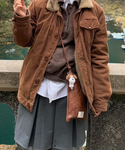 EFOLE(エフォル)の「【志×EFOLE コラボ】Vintage like shoulder bag / ヴィンテージライクショルダーバッグ(ショルダーバッグ・レディース・ブラック/ブラウン・FREE)」の15枚目の写真