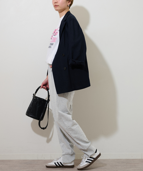 JOURNAL STANDARD relume(ジャーナルスタンダード レリューム)の「センタースリットスウェットパンツ(スウェットパンツ・レディース・チャコールグレー/ブラック・FREE)」の8枚目の写真